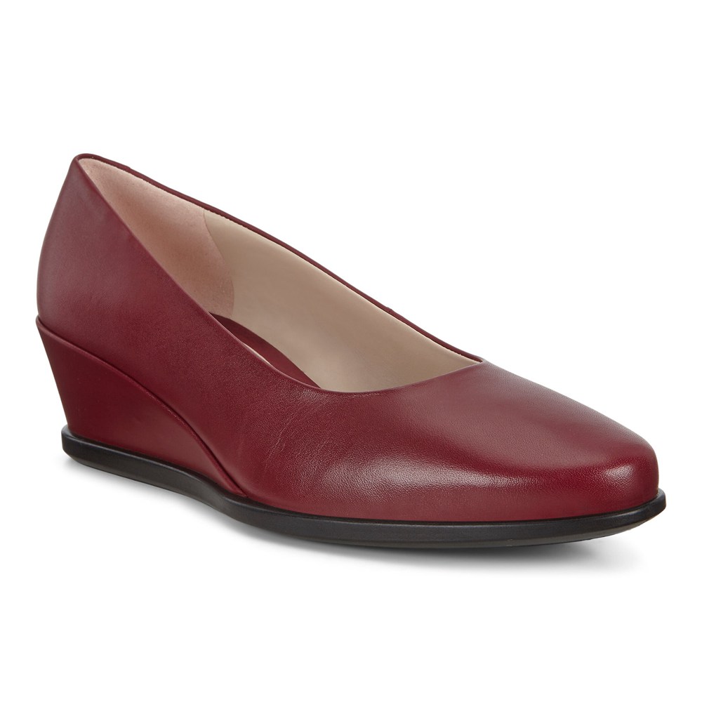 Loafers Mujer - ECCO Shape 45 Wedge - Vino - UGK587423